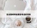 河间包含西峡网站建设电话的词条